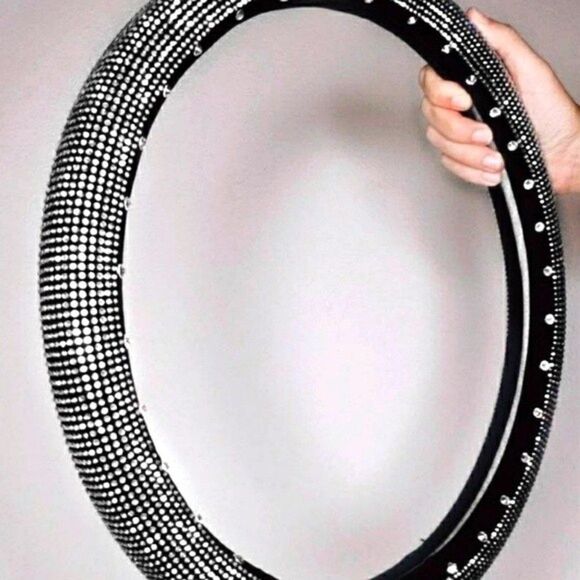 SILVER CLEAR Steering Wheel Cover - Picture 1 of 1